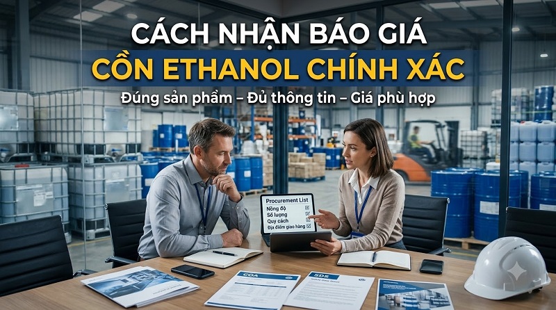 Bảng giá cồn ethanol mới nhất – Cập nhật theo nồng độ, quy cách và số lượng